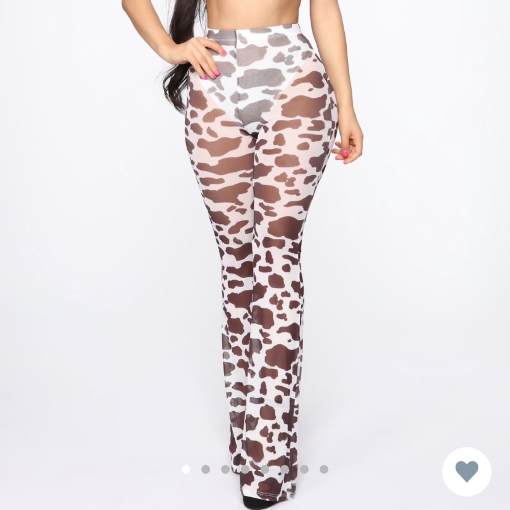 Summertime Sheer Cow Print 2 Piece